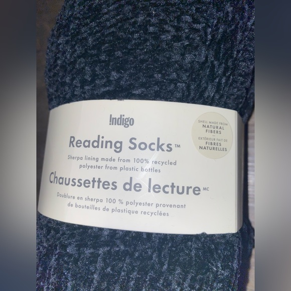 Indigo Charcoal Sherpa-Lined Socks - Picture 2 of 5